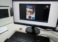 Tela de Computador mostrando imagem de leição virtual
