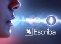 Imagem de um rosto com uma onda sonora saindo da boca