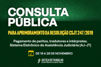 LOGOMARCA COM FUNDO VERDE ESCURO E, EM DESTAQUE, O NOME CONSULTA PÚBLICA ESCRITO EM LETRAS NA COR BRANCA.