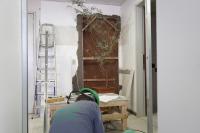 Sala branca  em obras de reforma