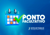 Card com fundo em tons de azul claro e escuro, com letras brancas. No lado esquerdo, há um ícone de calendário com um sinal de check.