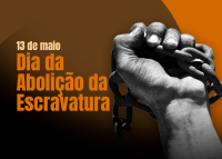 Uma mão negra com uma corrente aberta