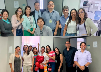 Várias pessoas reunidadas para uma foto. 