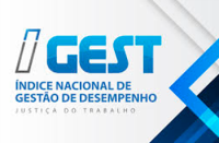 Imagem com fundo cinza e, ao centro, a seguinte frase:  I gest - índice nacional de gestão de desempenho escrito em letras azuis